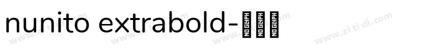 nunito extrabold字体转换